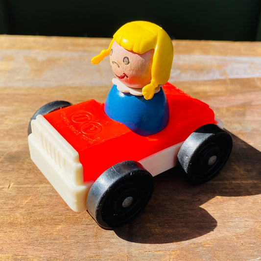 【USA vintage】Fisher-Price Toy 車 レッド