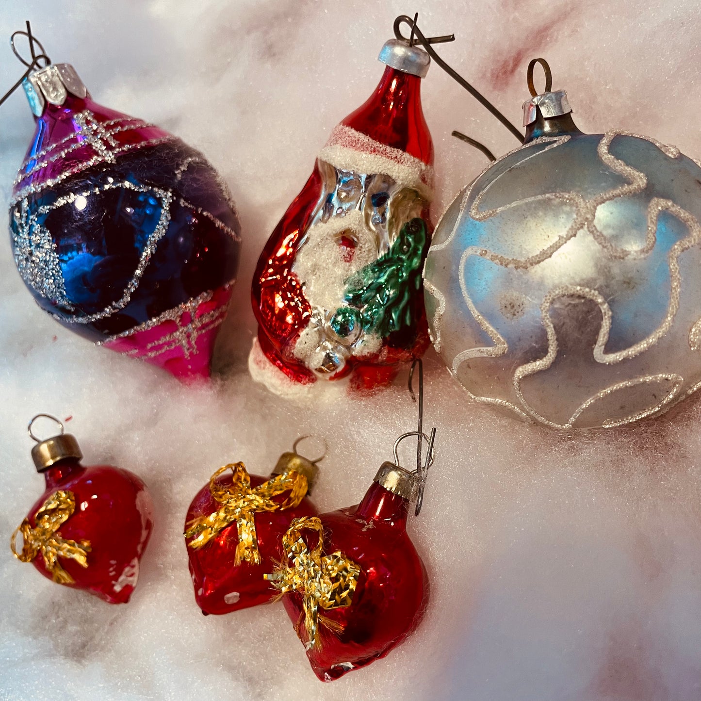 【USA vintage】クリスマスオーナメント セット(赤)