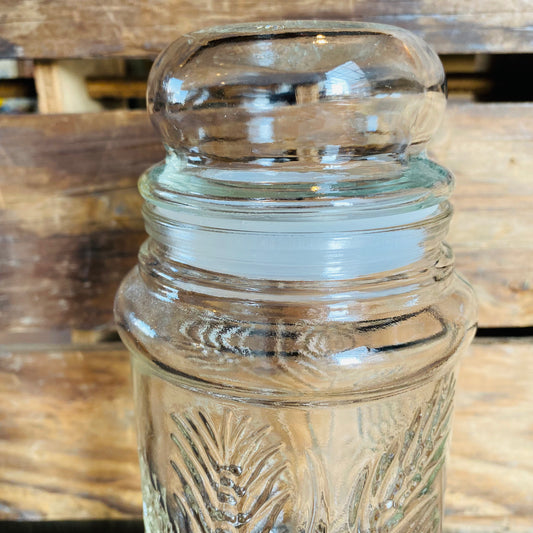 【1982 USA vintage】Mr Peanut ガラスジャー 瓶