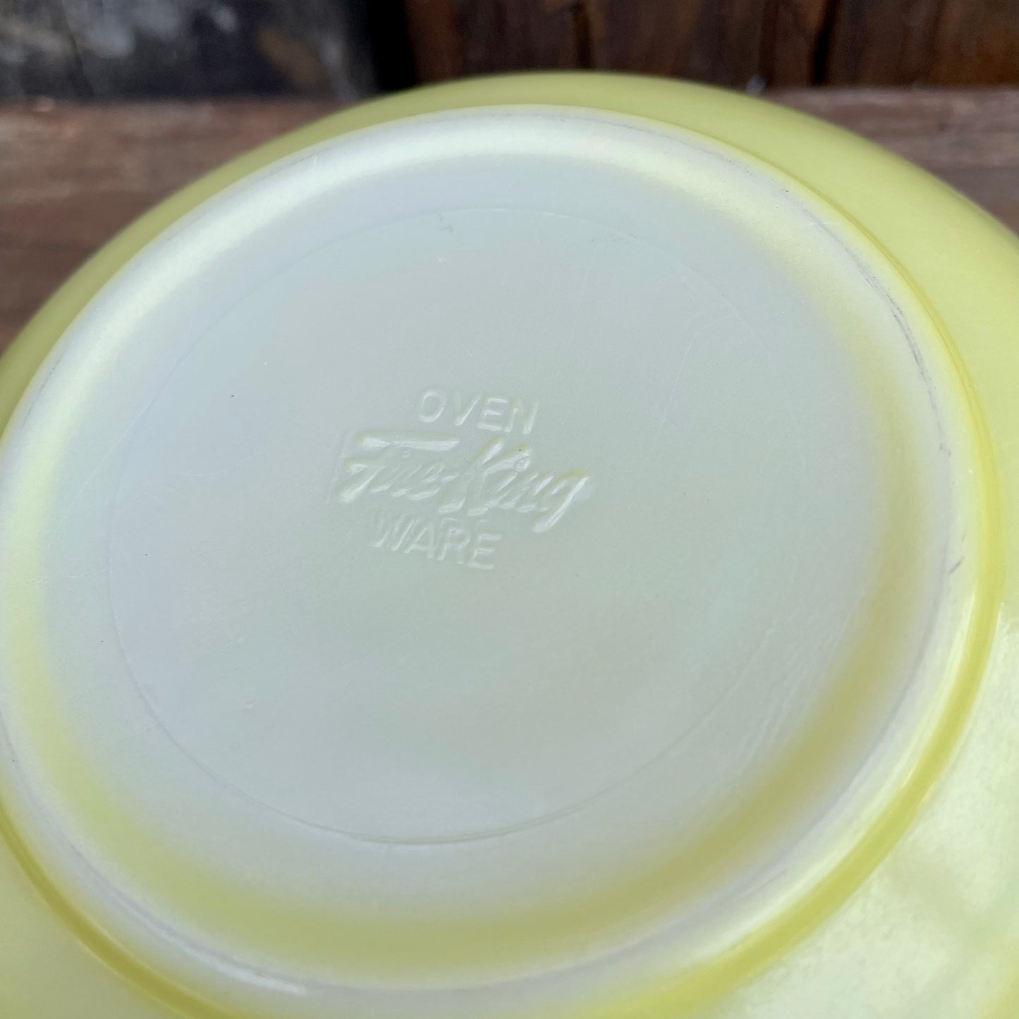 【50’s USA vintage】Fire King ミキシングボウル レモンイエロー