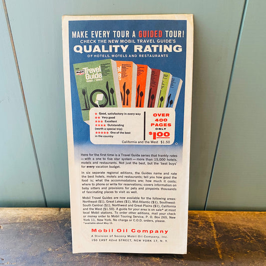 【1960s USA vintage】road map 地図 ロードマップ③