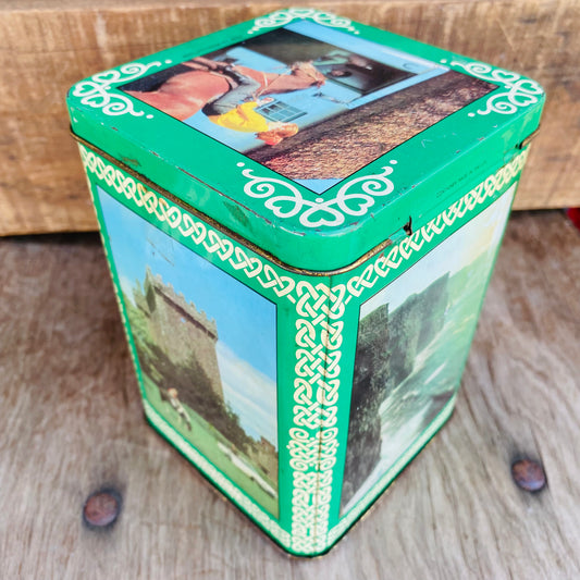 【U.K. vintage】TIN缶 乗馬 景色