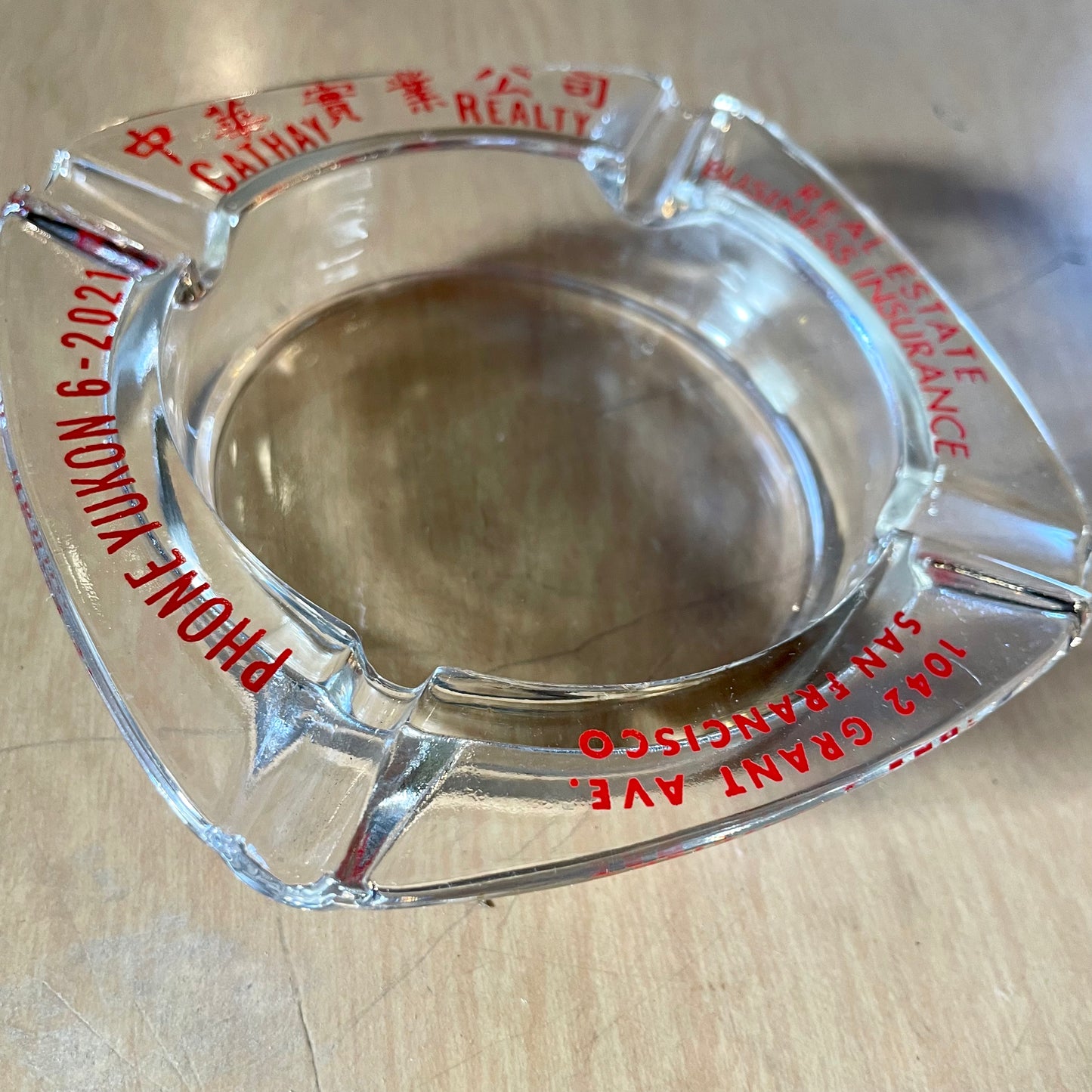 【USA vintage】サンフランシスコ チャイナタウン 灰皿 アッシュトレイ