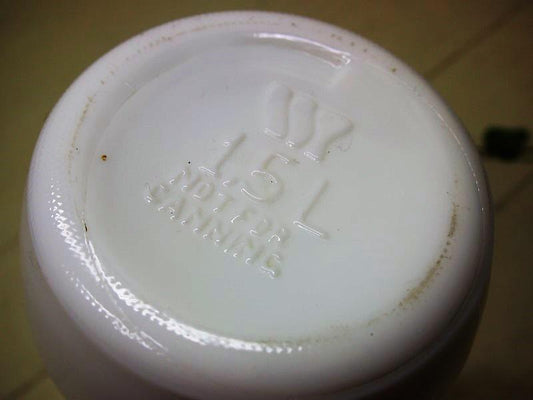 【 USA vintage】ミルクガラス キャニスターL Suger