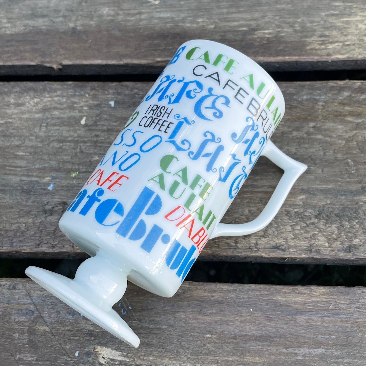 【USA vintage】レトロ ジュースカップ マグカップ 青