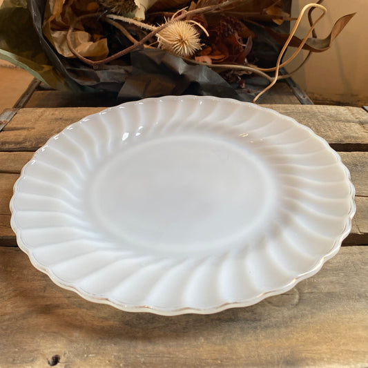 【1960s USA vintage】 FIRE KING ゴールドリム プレート①