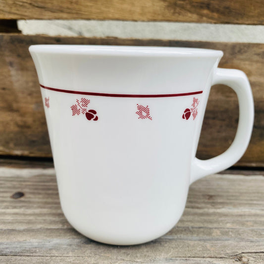 【USA vintage】CORNING コーニング 花柄ライン マグカップ
