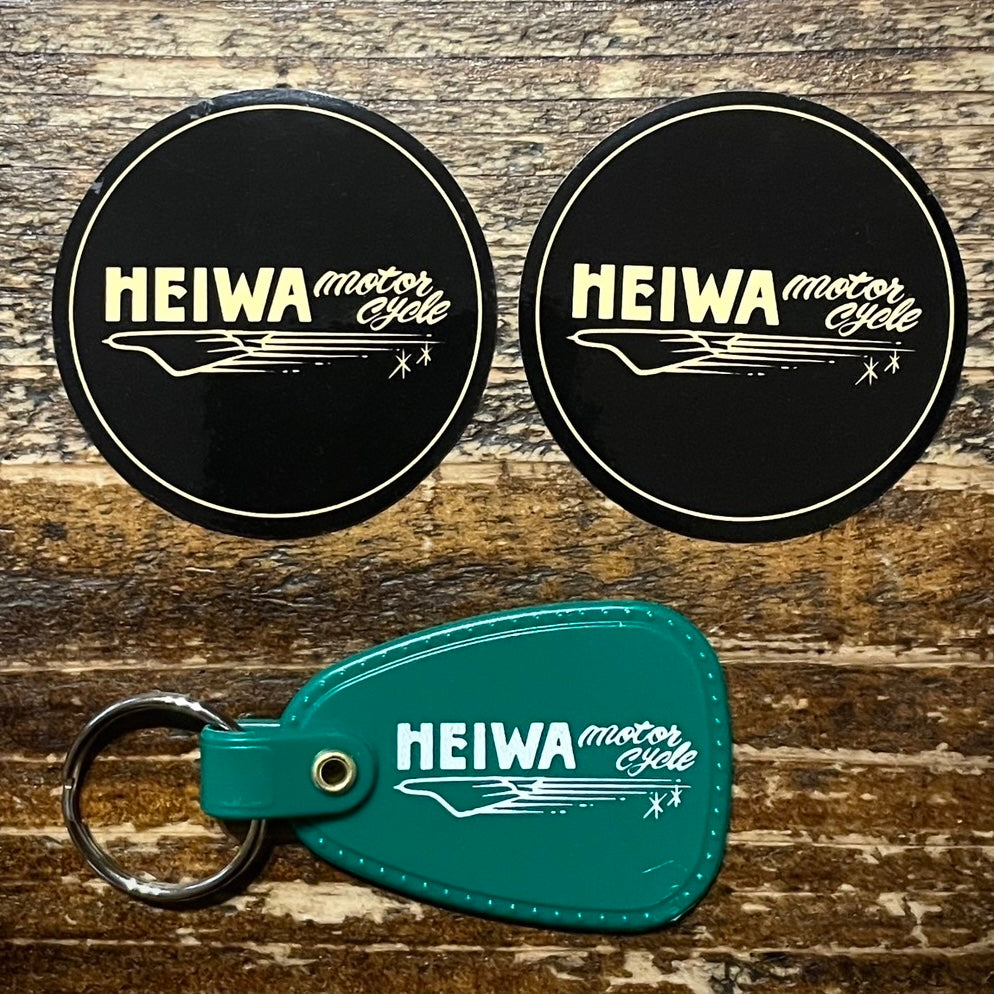 平和なステッカー×2 & 平和なキーホルダー×1 / Heiwa sticker ×2 & Heiwa key ring ×1