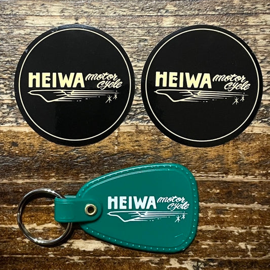 平和なステッカー×2 & 平和なキーホルダー×1 / Heiwa sticker ×2 & Heiwa key ring ×1