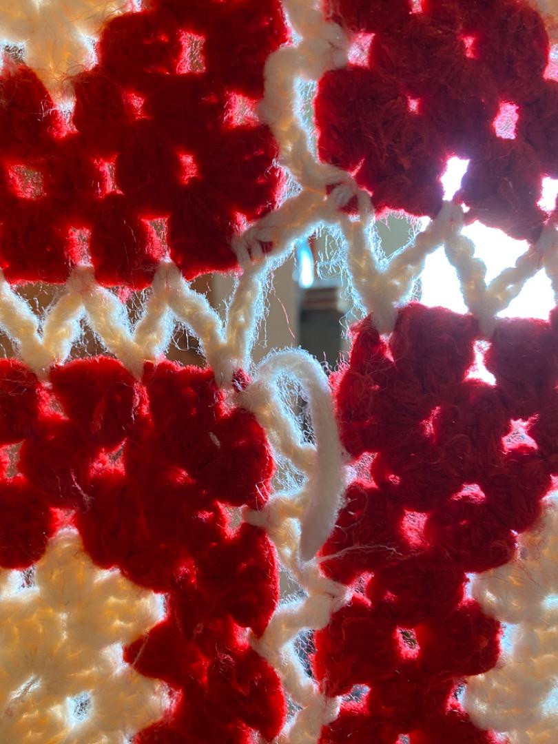 【1970s USA vintage】グラニーブランケット マルチカバー