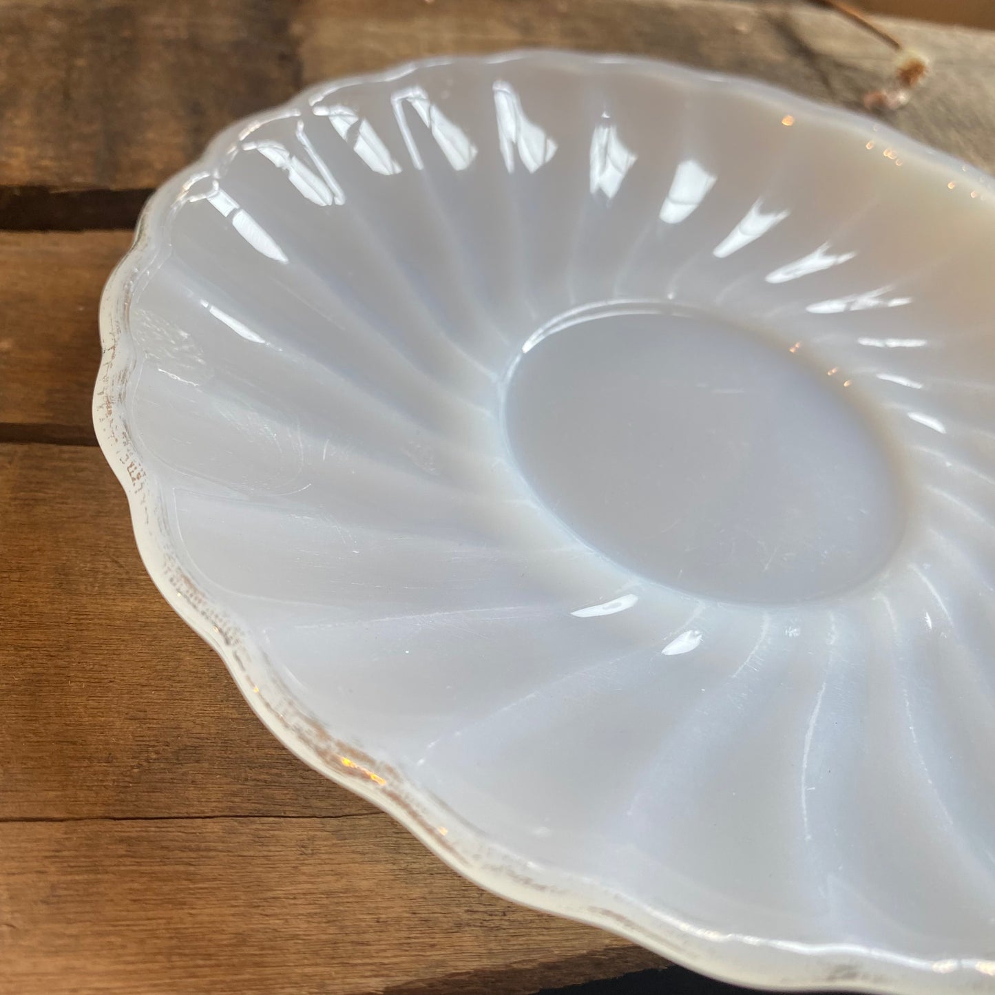 【1960s USA vintage】 FIRE KING ゴールドリム プレート④