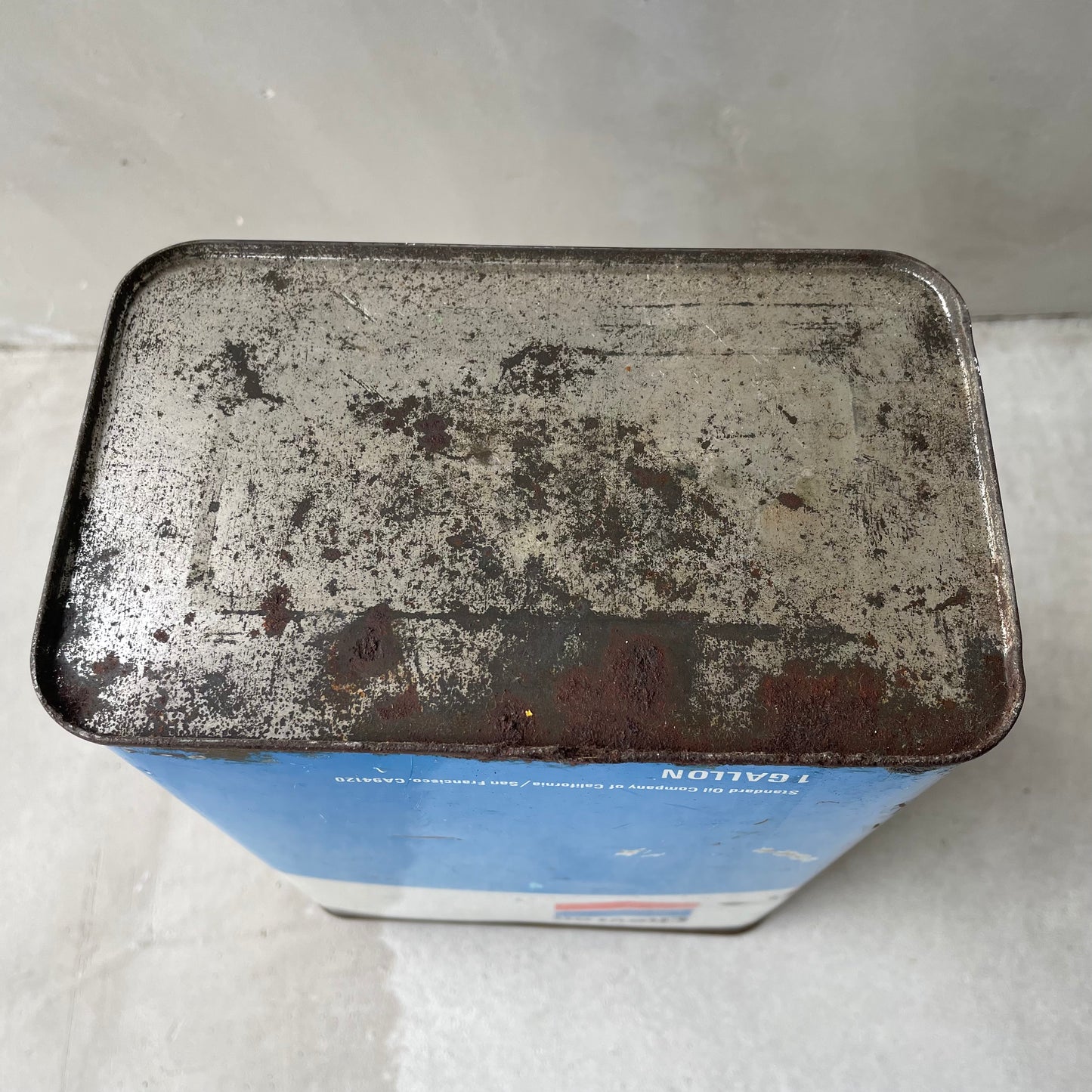 【USA vintage】Chevron 1 gallon can オイル缶