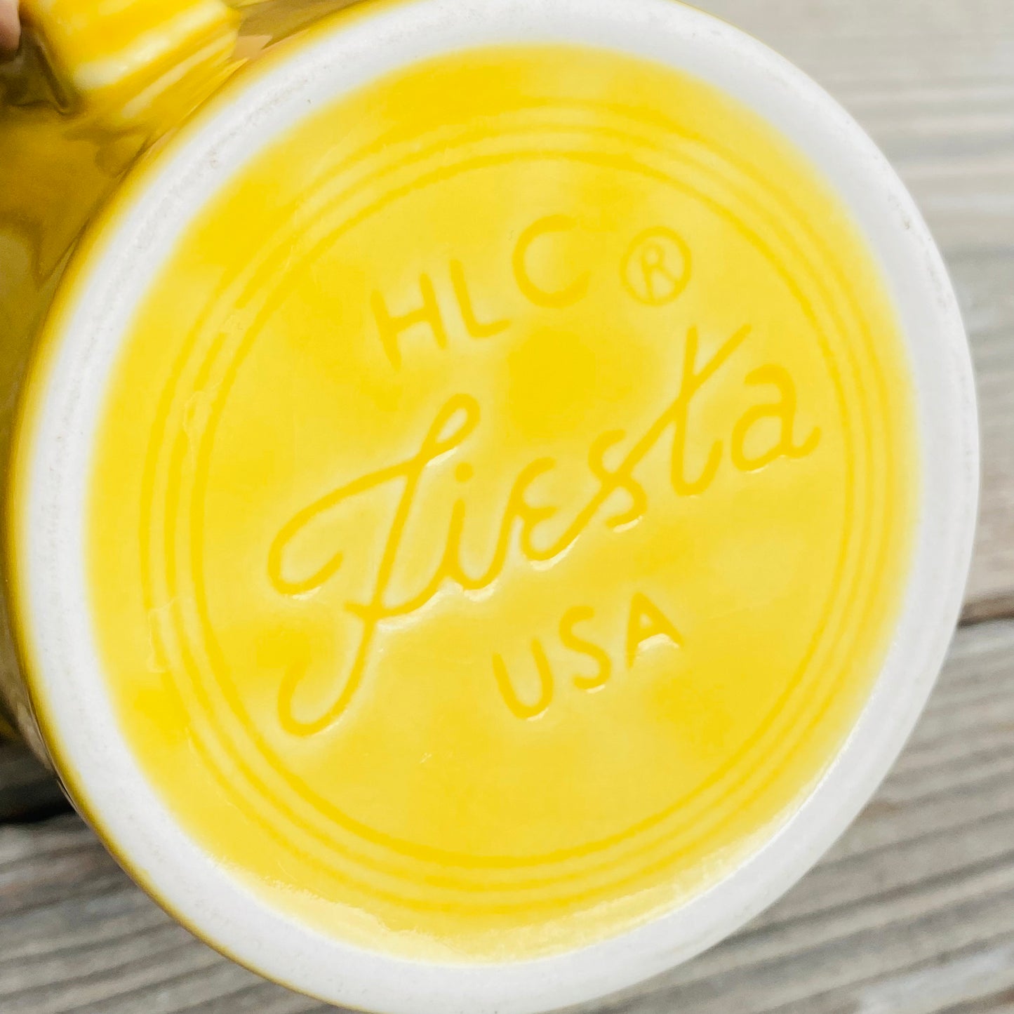 【1970s USA vintage】Fiesta フィエスタ マグカップ イエロー