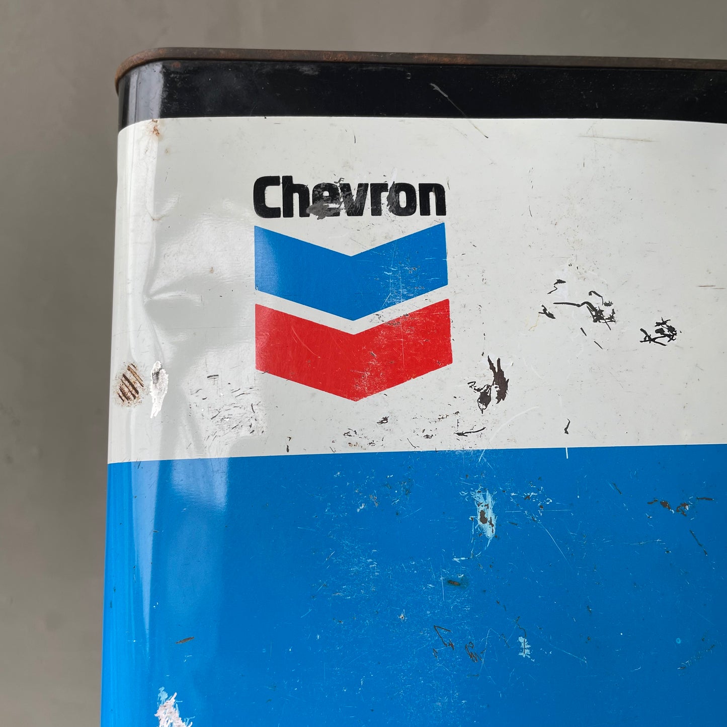 【USA vintage】Chevron 1 gallon can オイル缶