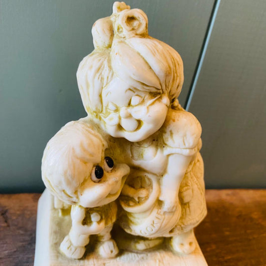 【1970s USA vintage】 メッセージドール レトロ 置物