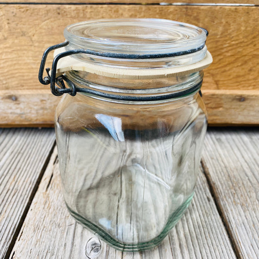 【Italy vintage】FIDENZA 保存容器 ガラスジャー 瓶