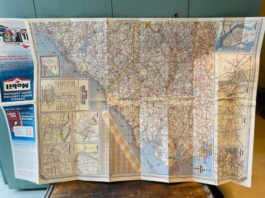 【1962 USA vintage】Mobil ロードマップ