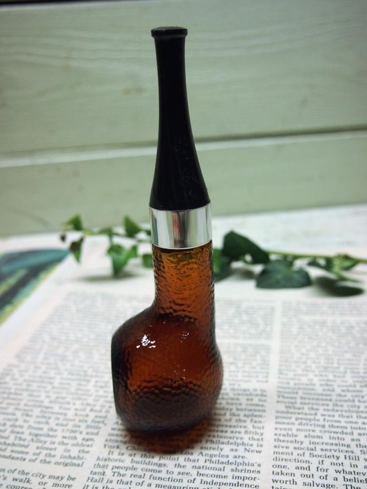 【1960s-1970s USA vintage】“AVON” ガラスボトル PIPE パイプ ブラウン