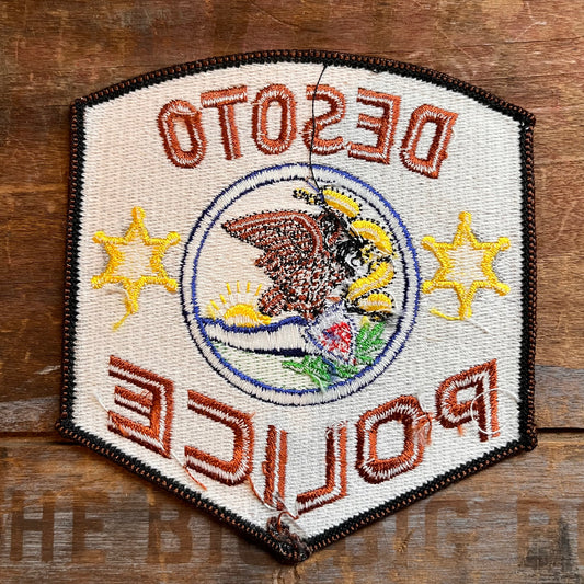 【USA vintage】ワッペン DESOTO POLICE