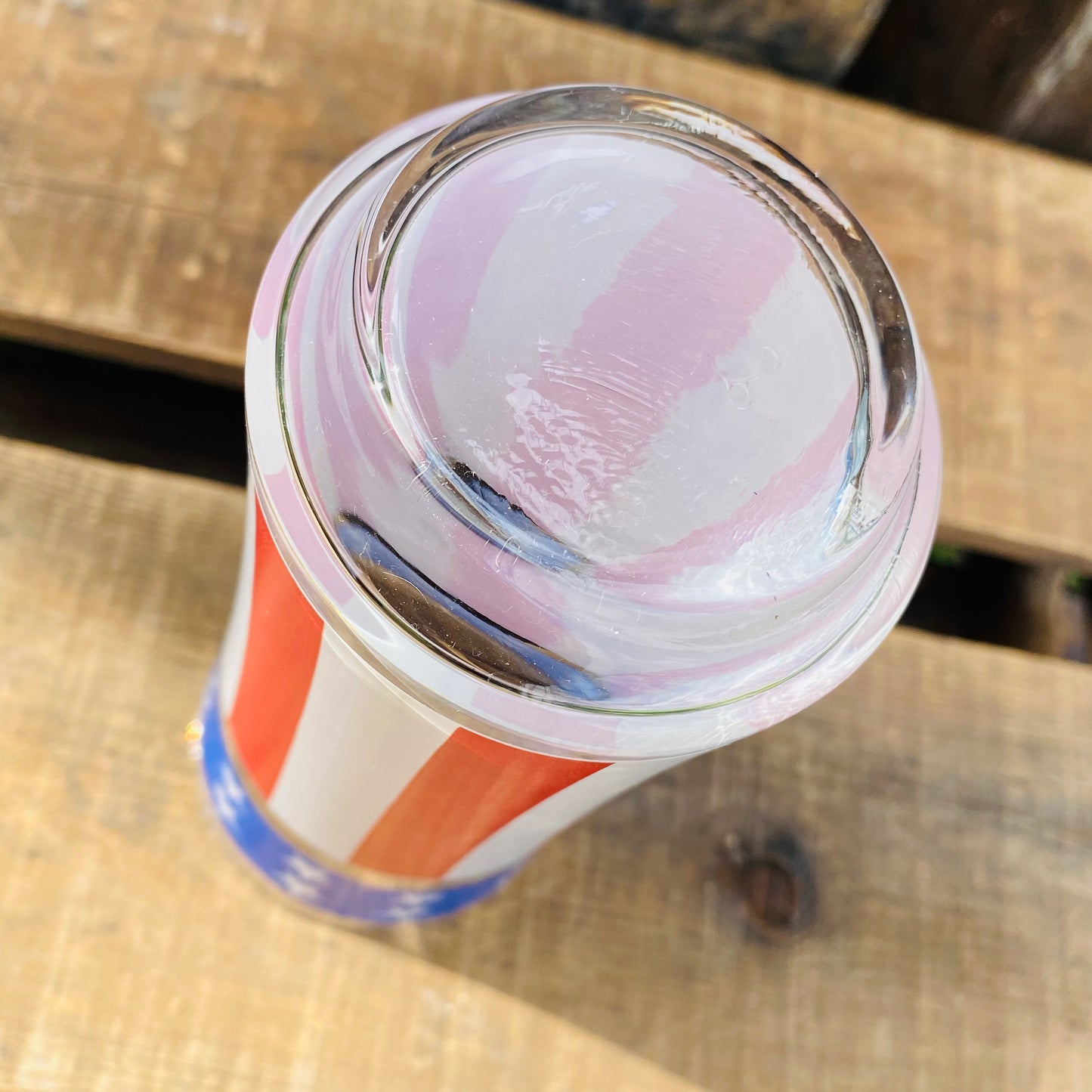 【1970s USA vintage】USA フラッグ グラスタンブラー