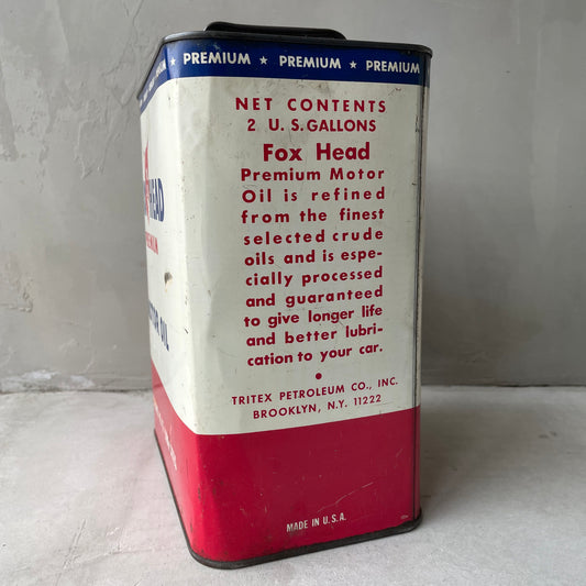 【USA vintage】FOX HEAD オイル缶