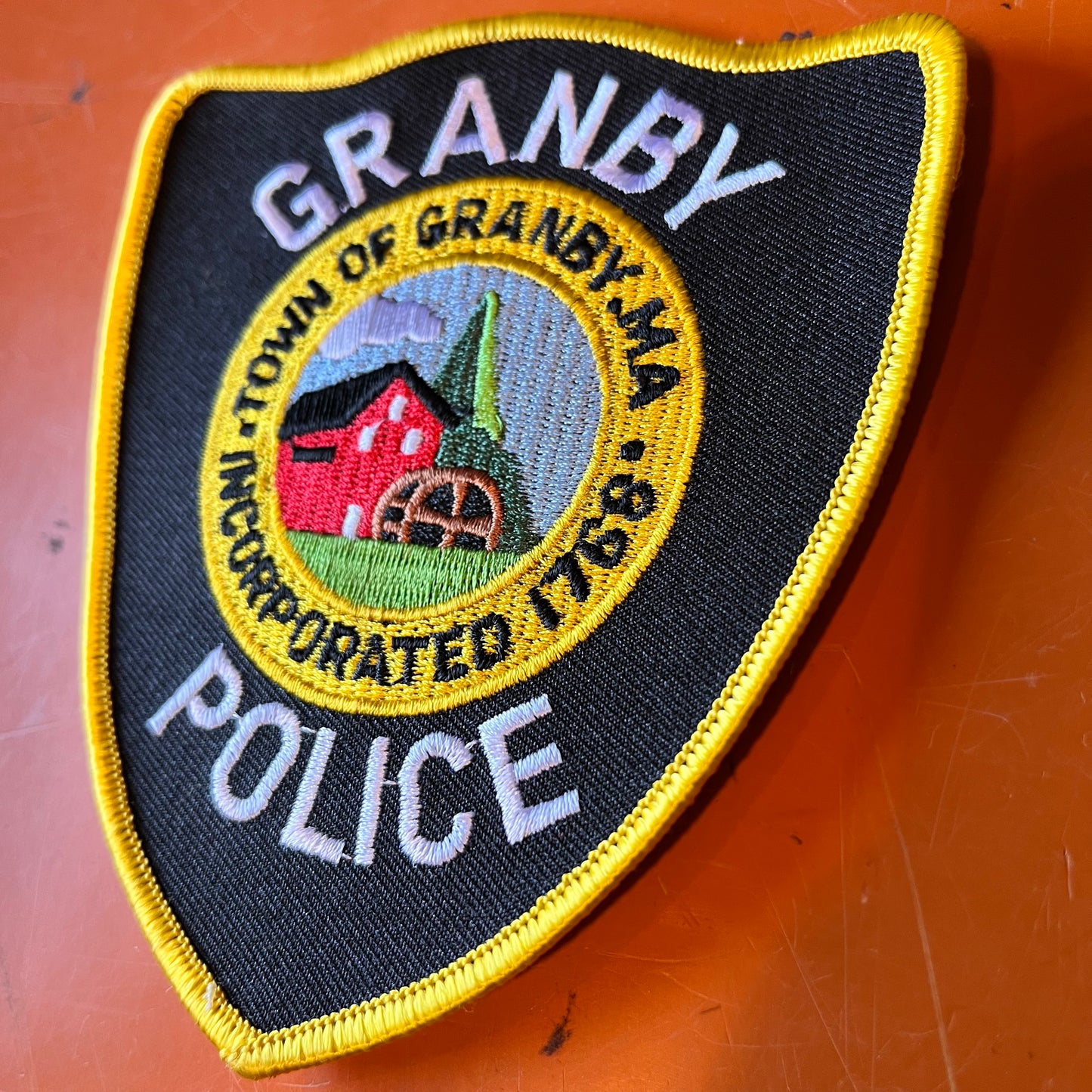 【USA vintage】GRANBY POLICE ワッペン