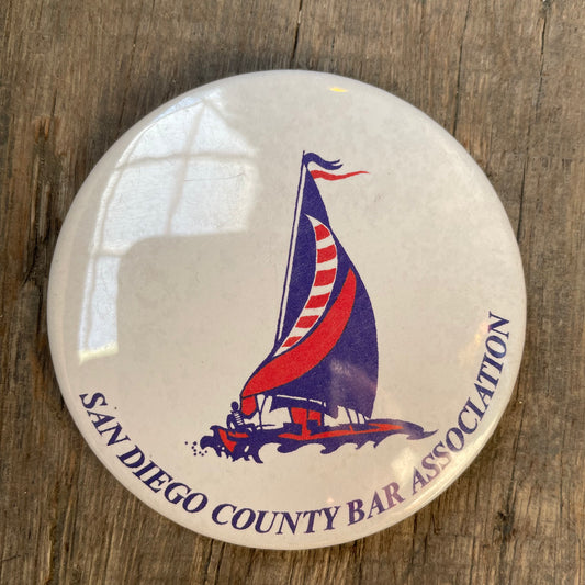 【USA vintage】缶バッジ San Diego Bar Association