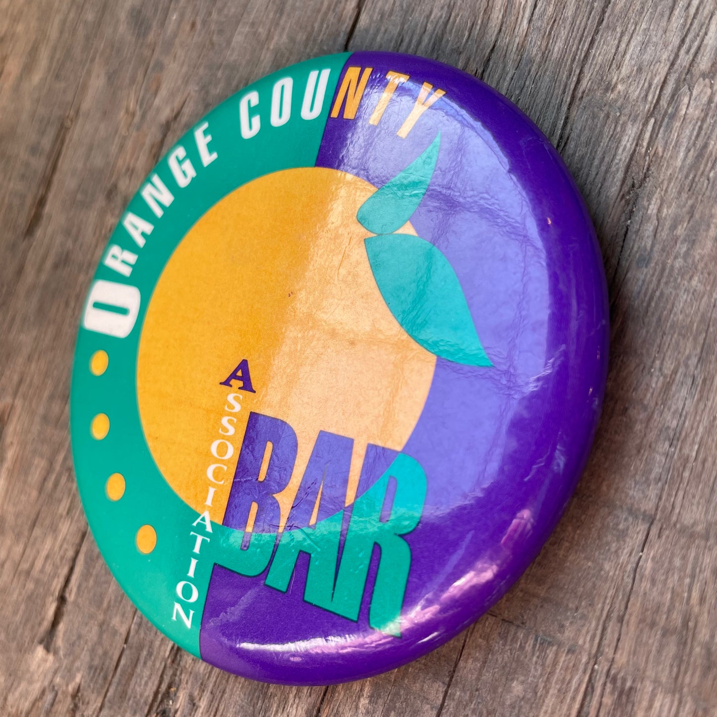 【USA vintage】缶バッジ Orange County Bar Association