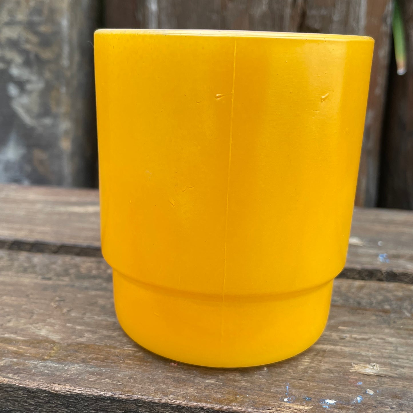 【60’s USA vintage】Fire King スタッキングマグカップ イエロー