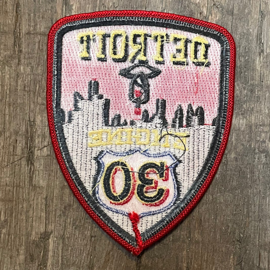 【USA vintage】 ワッペン デトロイト消防署 デトロイトエンジン 刺繍ワッペン DETROIT ENGINE