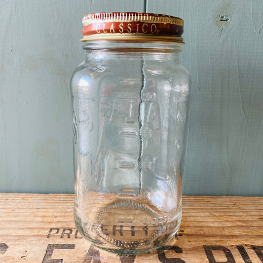 【vintage】ATLAS CLASSICO パスタソース ガラスジャー 瓶