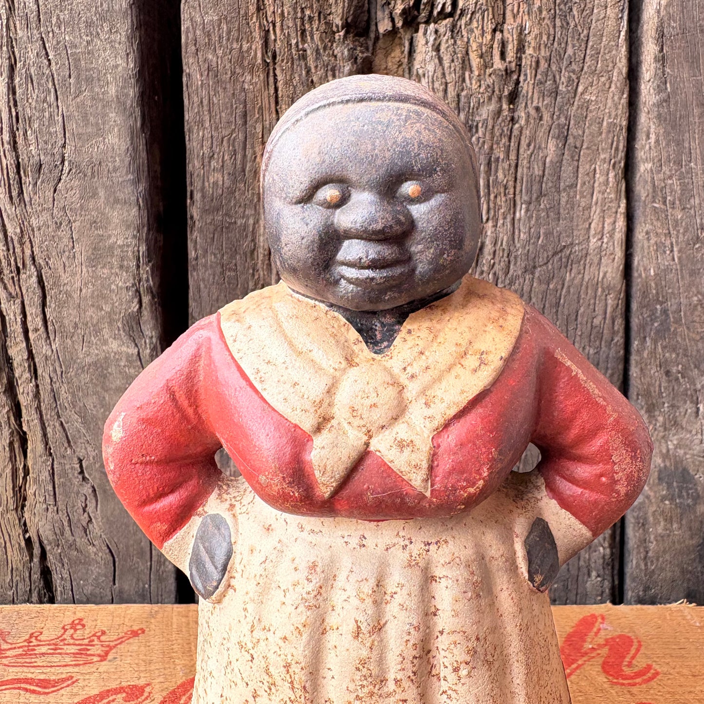 【USA vintage】Aunt Jemima Cast Iron Coin Bank