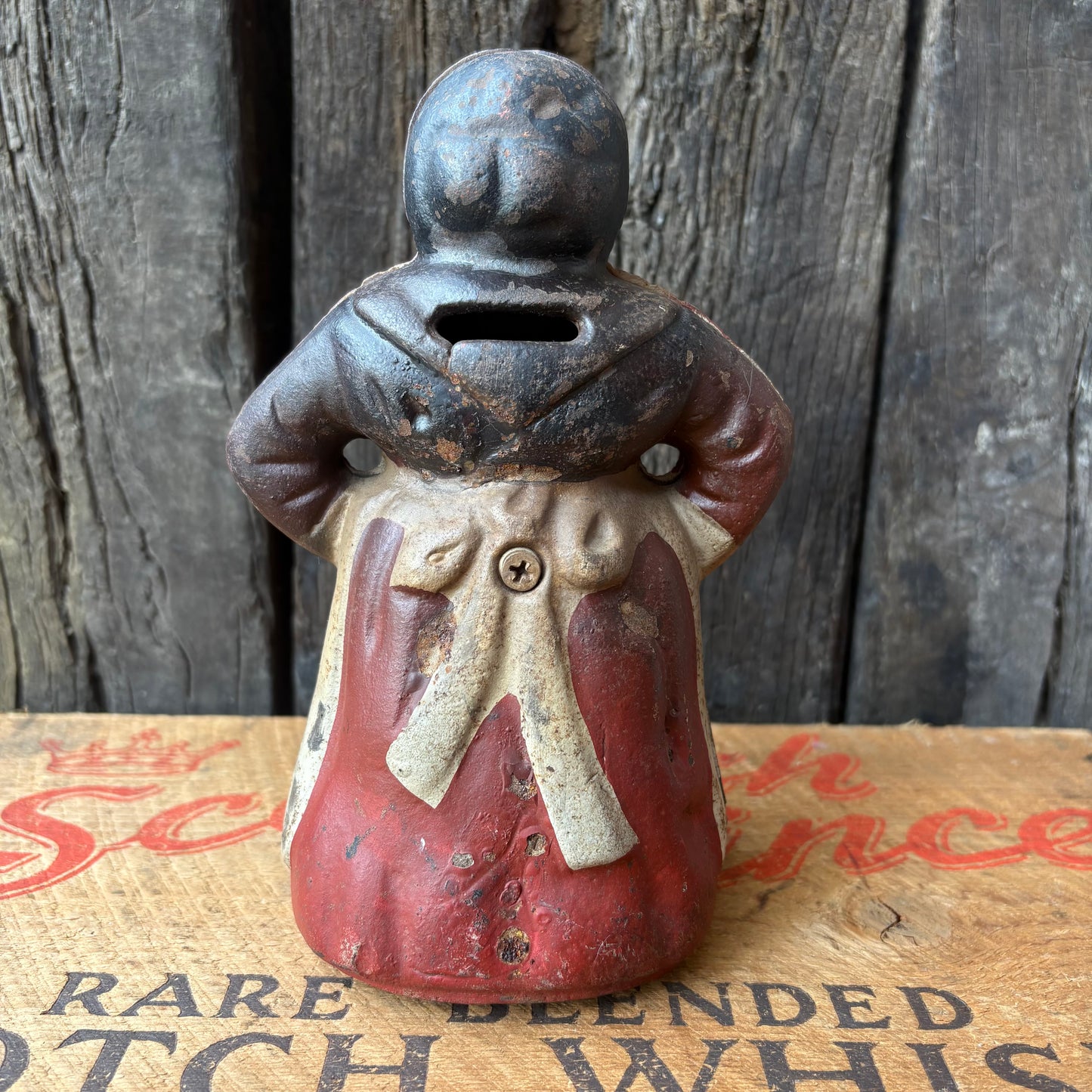【USA vintage】Aunt Jemima Cast Iron Coin Bank
