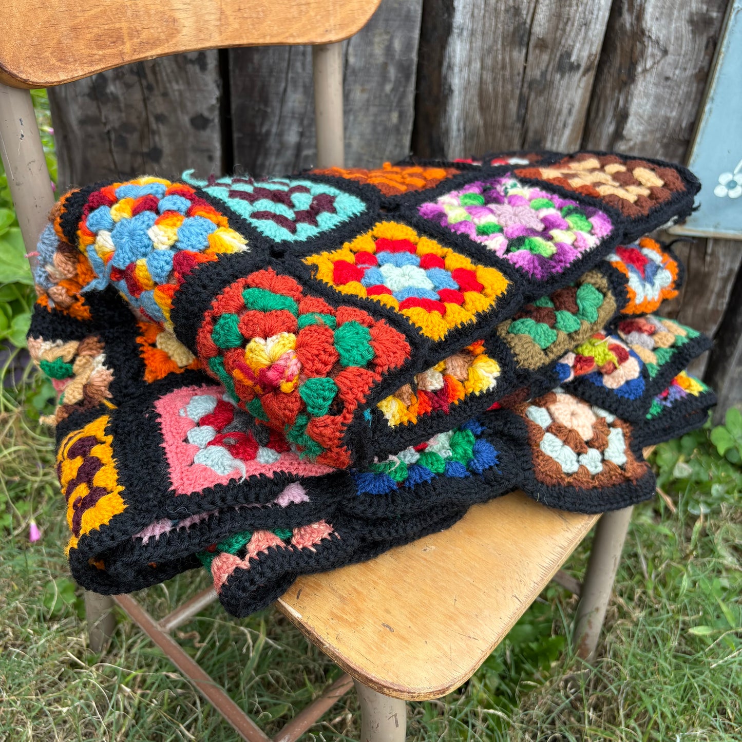 【 USA vintage】granny blanket