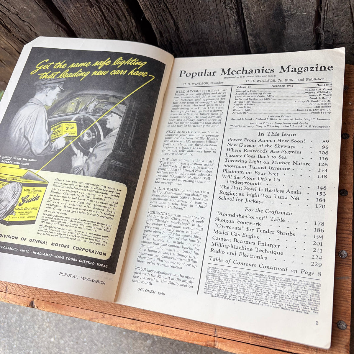 【1940s USA vintage】POPULAR MECHANICS MAGAZINE OCTOBER 1946