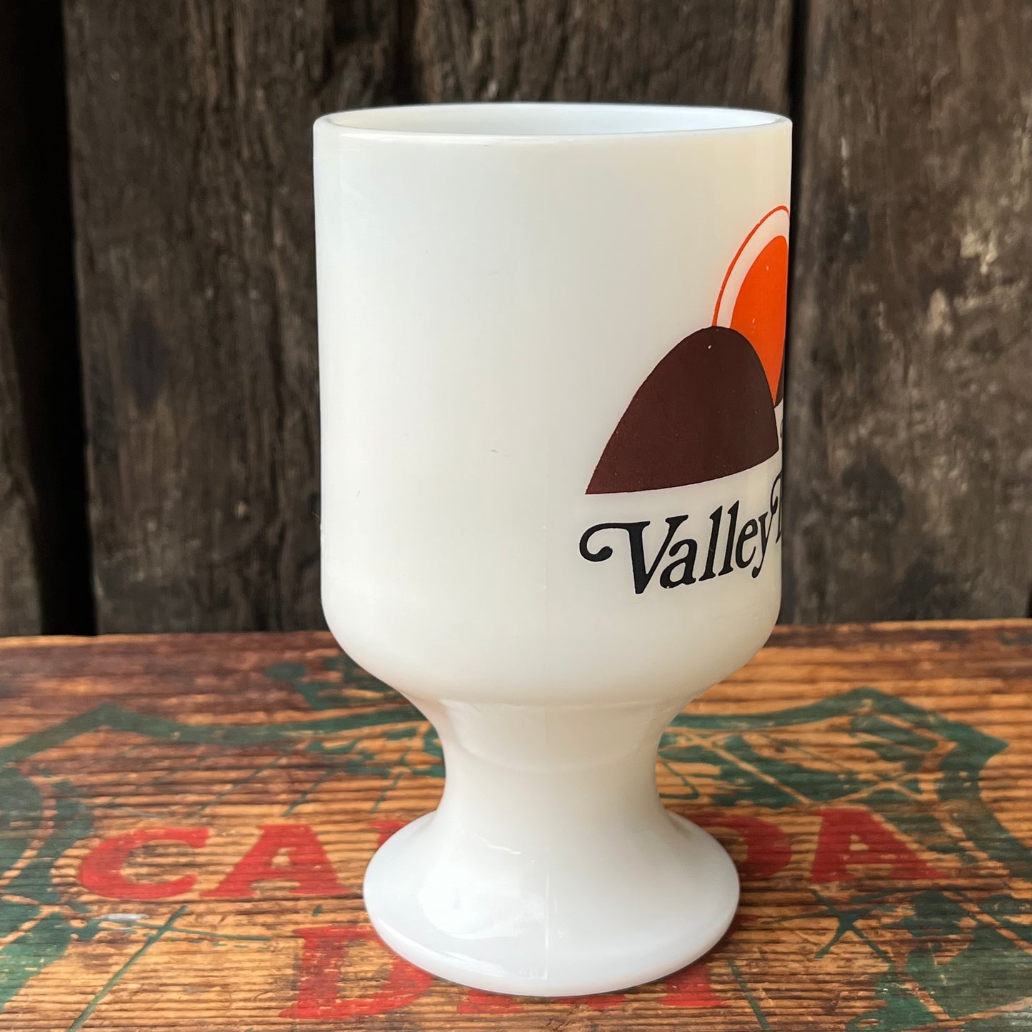 【USA vintage】EL CAJON Valley Bank Footed Mug