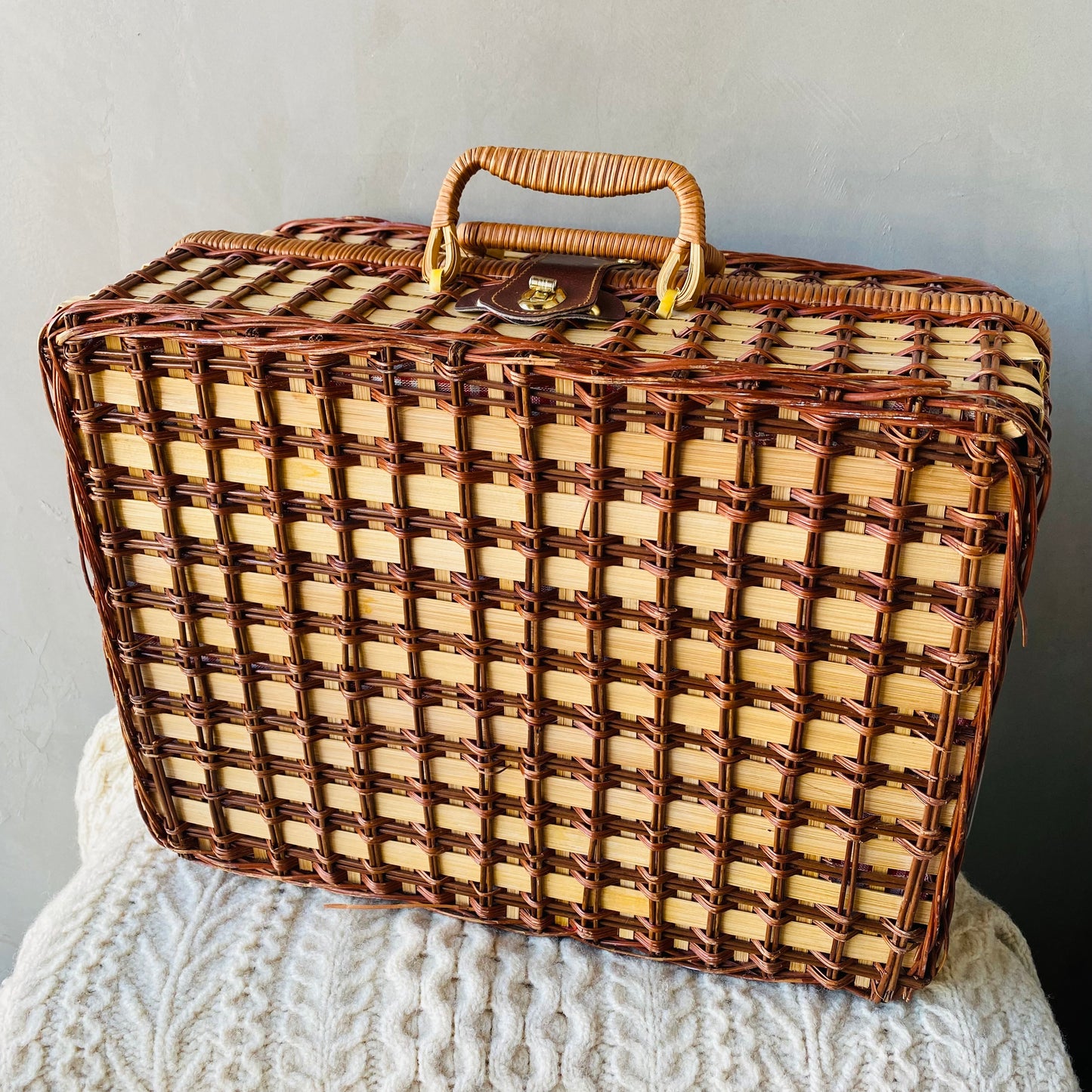 【vintage】picnic basket