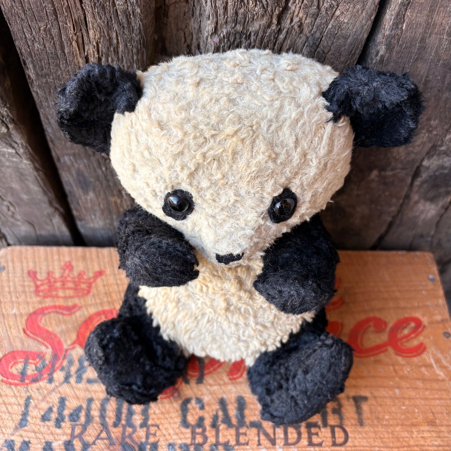 【1950s USA vintage】Knickerbocker Panda Plush