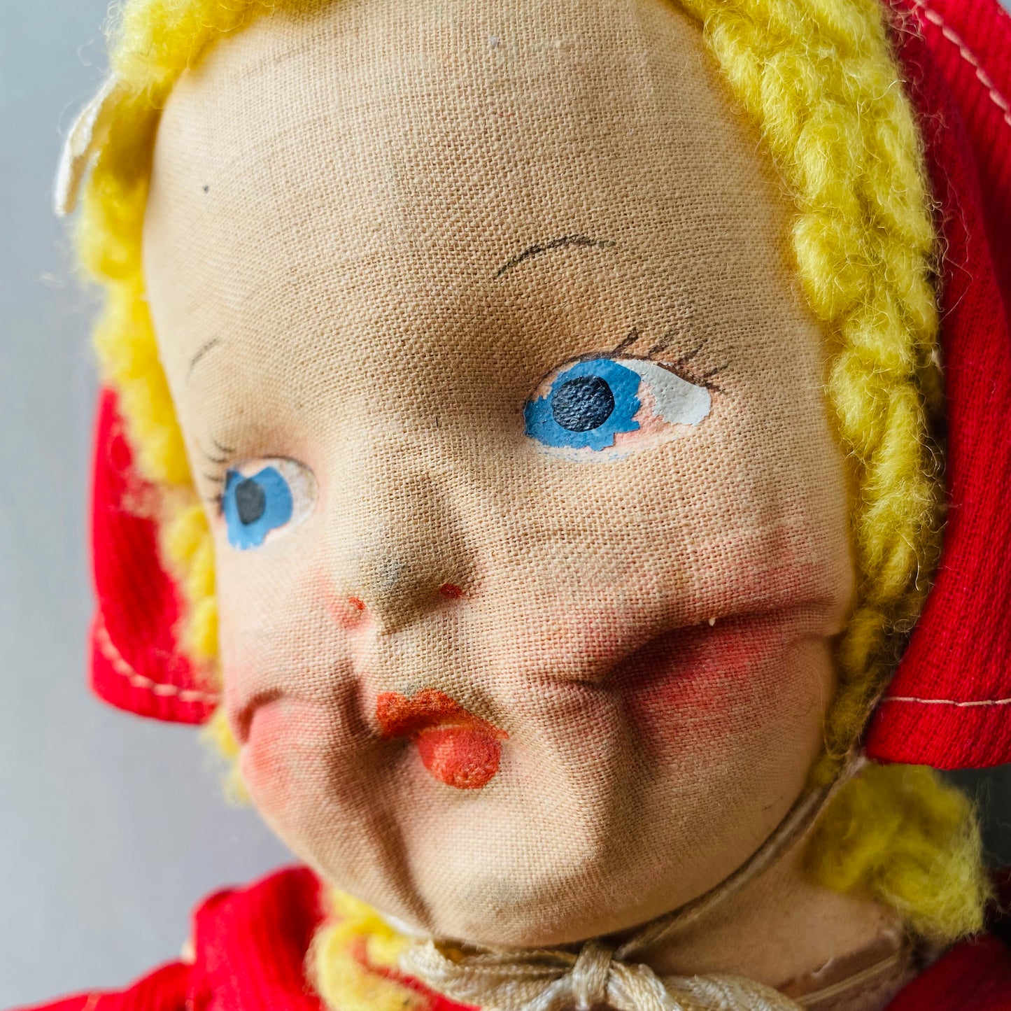 【1940s USA vintage】Little Red Riding Hood vintage doll