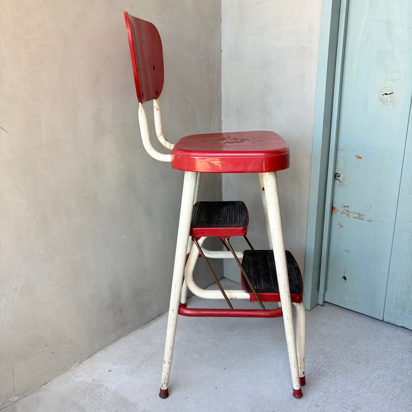 【1950s USA vintage】AMES MAID Step Stool Chair