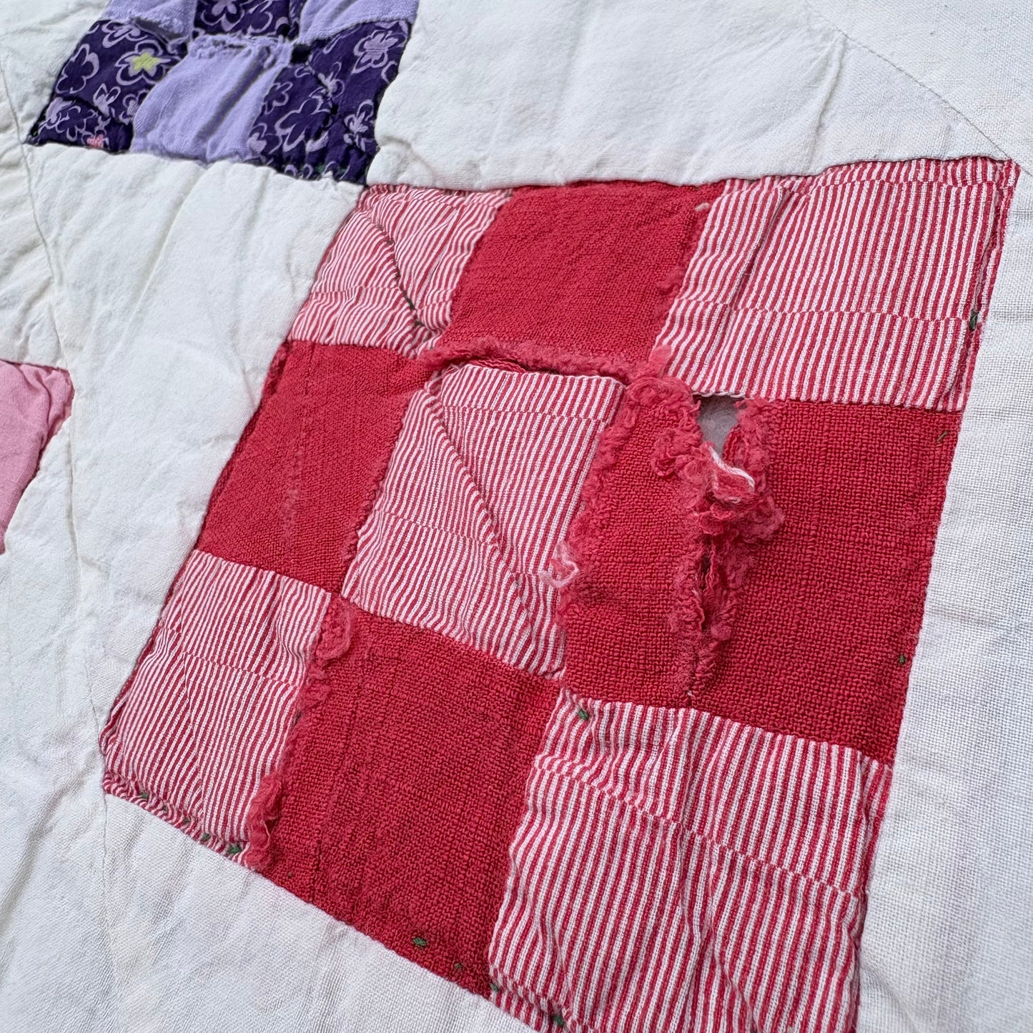 【USA】feed sack antique quilt