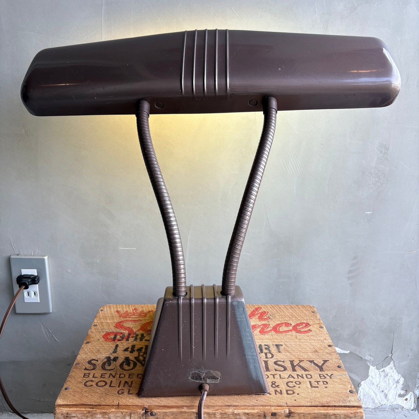 【1950s USA vintage】DAZOR Model 1000 Industrial Desk Lamp