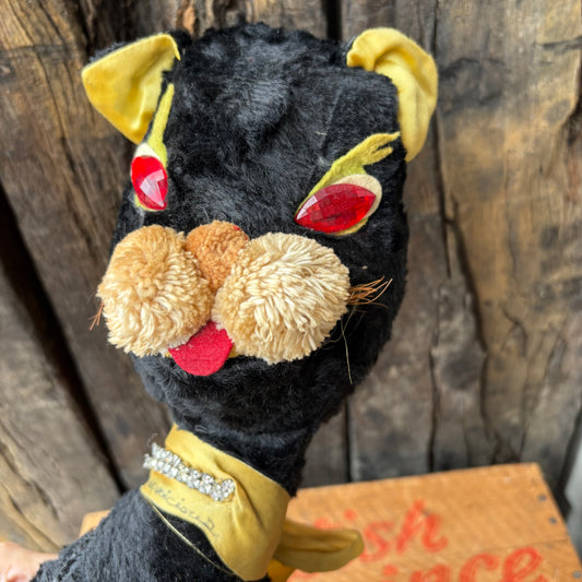 【1960s USA vintage】“Boo Boo Kitty” Black Cat Plush