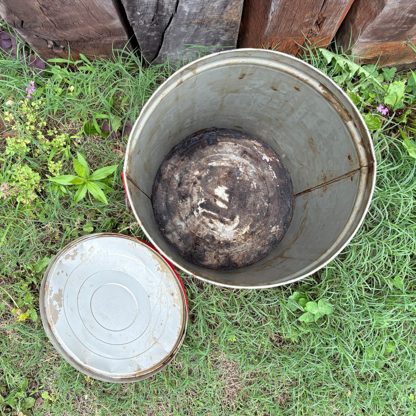 【1950s-1960s USA vintage】KRAFT Pure Vegetable Shortening 50lb Tin Can