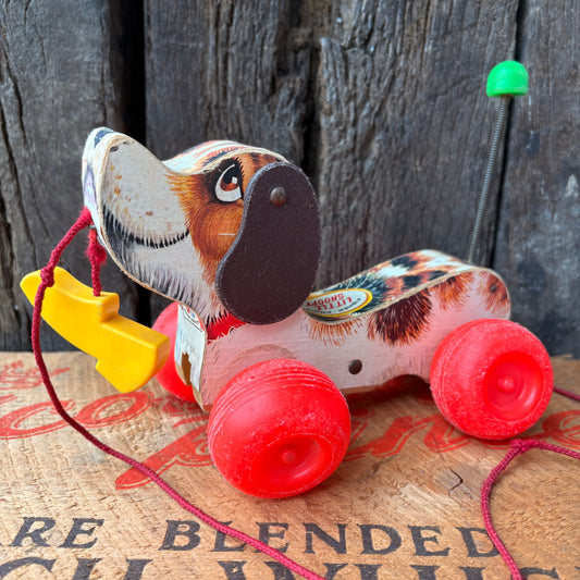 【1960s USA vintage】FISHER-PRICE LITTLE SNOOPY toy