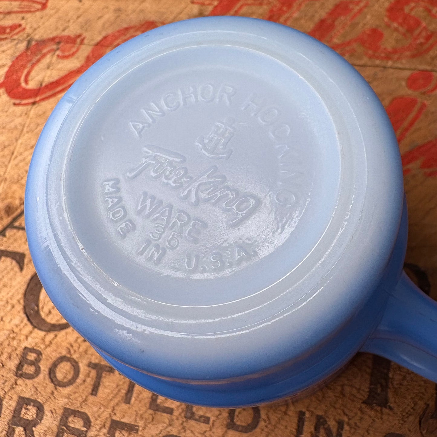 【1960s USA vintage】Fire-King Blue