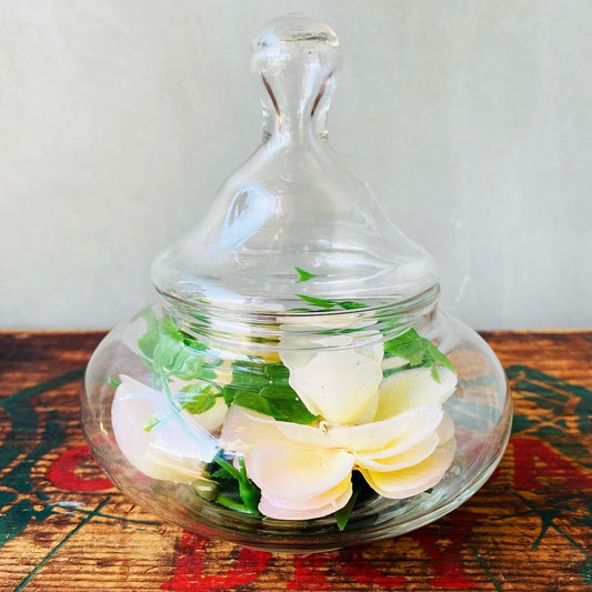 【USA vintage】Flower glass pot