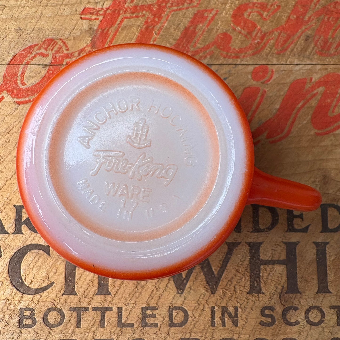 【1960s USA vintage】Fire-King Red