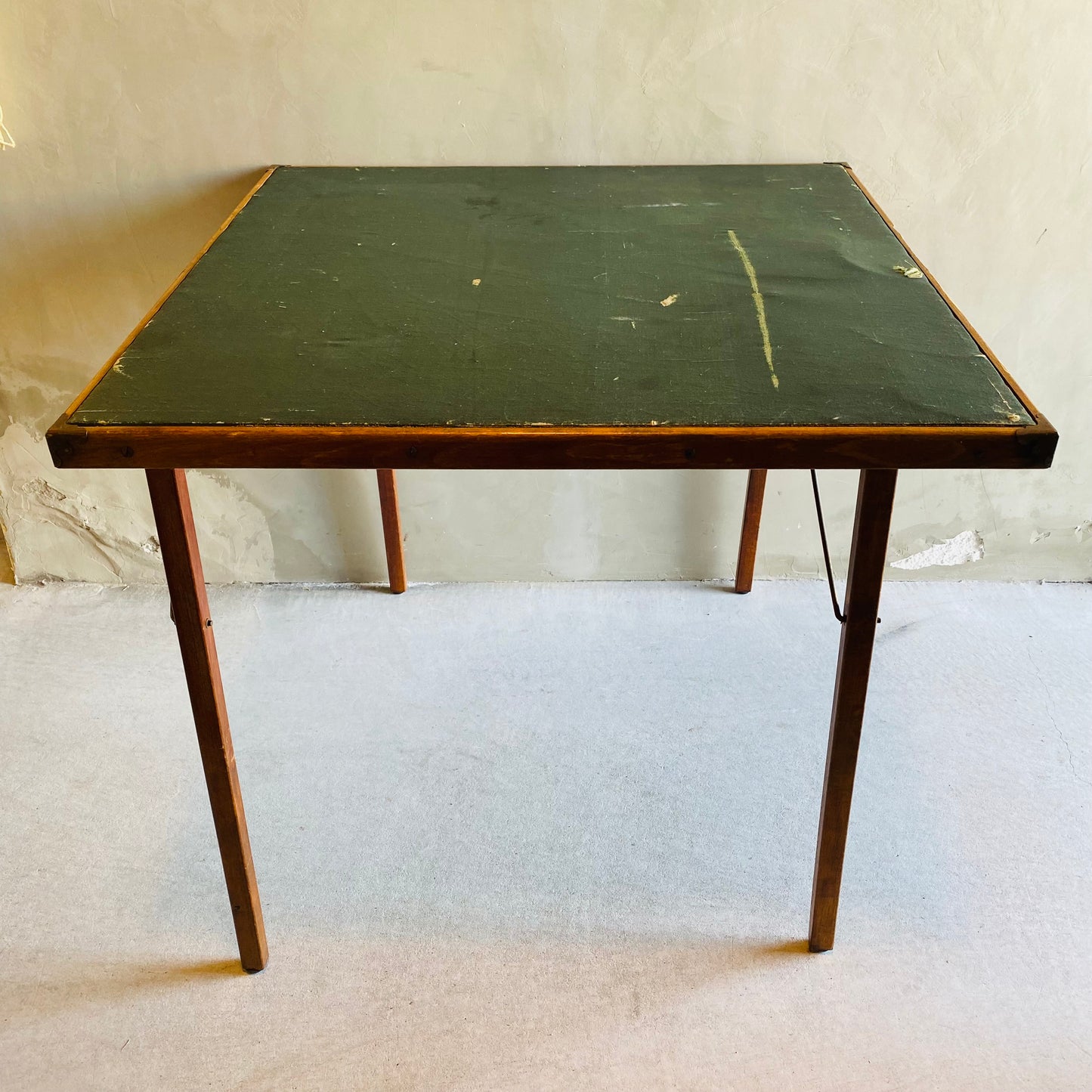 【1940s USA vintage】BURROWES Feather Weight FOLDING TABLE