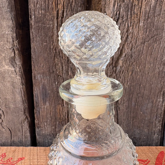 【1970s USA vintage】AVON Glass Bottle Diamond Cut Perfume Bottl